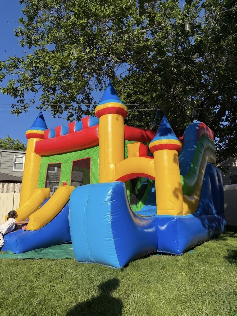The Great Haus professionally set up in a Northern New Jersey backyard